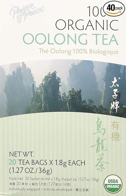 Organic Oolong Tea 20 Bags By Prince Of Peace