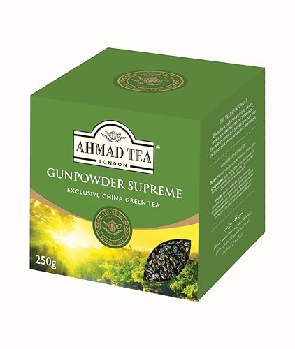 Ahmad Tea Green Tea, Gunpowder Loose 500 gram (Pack of 1),
