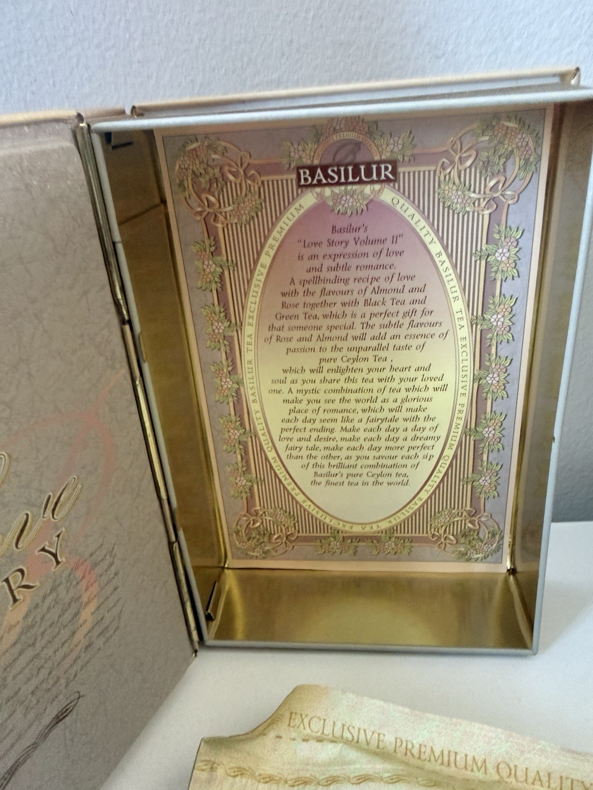 Basilur Ceylon Black Tea Book Collection, Love Story Volume II, (3.5oz)