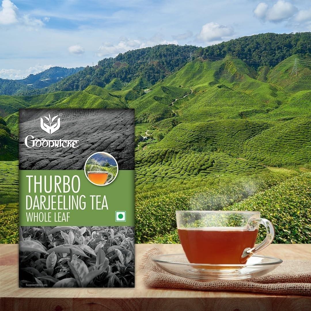GOODRICKE Thurbo Darjeeling Tea Premium Black Long Loose Tea Leaves 250gm