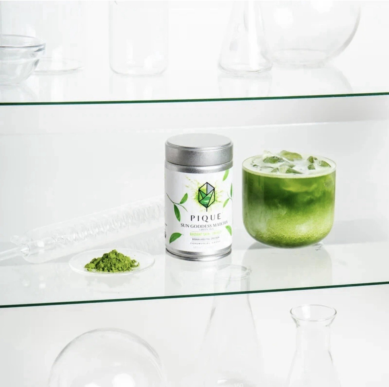 Pique Sun Goddess Organic Matcha Green Tea Radiant Skin Ceremonial Grade 2.5oz