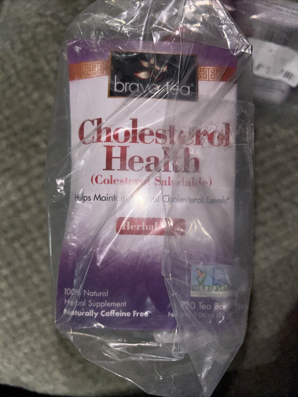 Cholesterol Health Tea 20 Bags By Bravo Tea & Herbs X2 BOXES