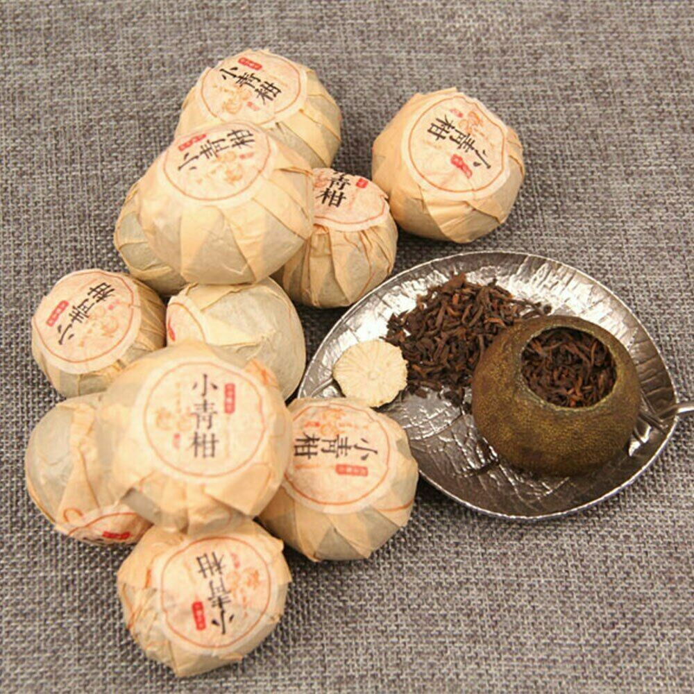 XinHui “Chen Pi” Shu Puerh Tea Tangerine Peel Pu’er Ripe Puer Orange Tea 100g