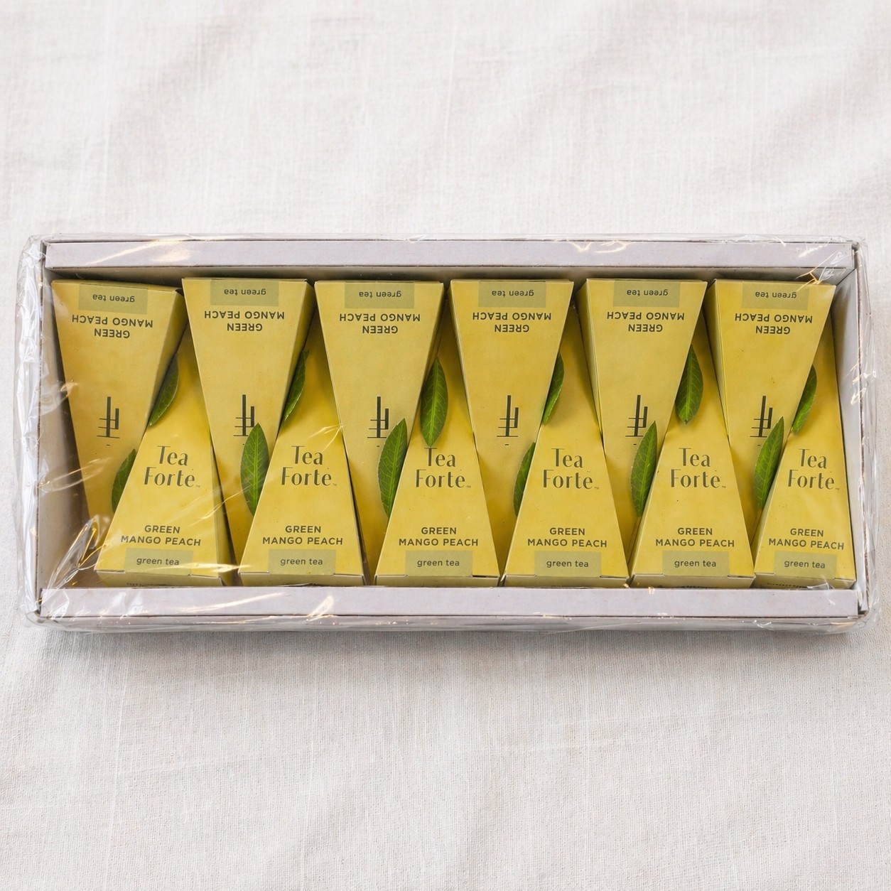Tea Forte Green Mango Peach Green Tea Gift Set Sealed Premium Pyramid Bags