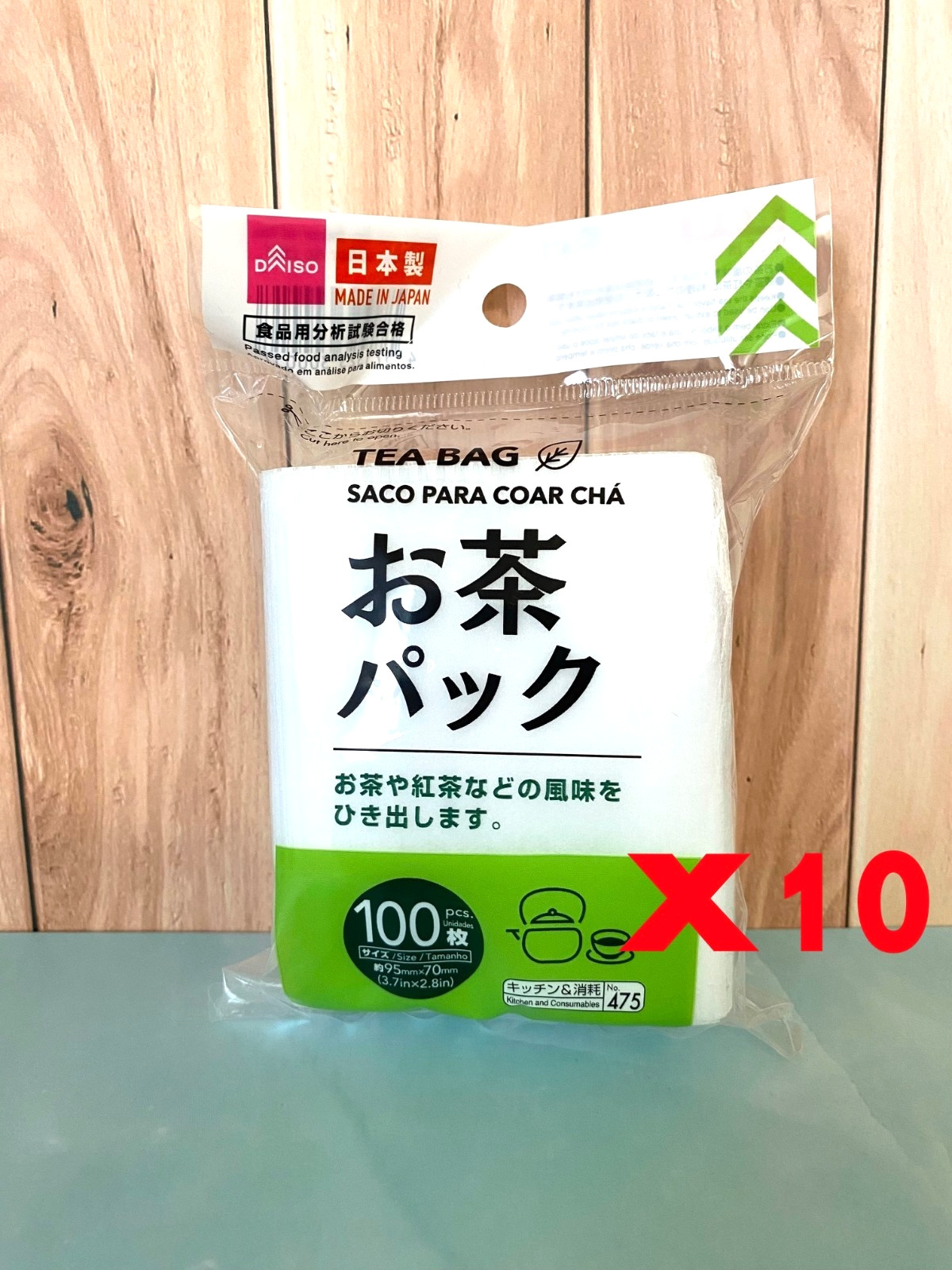10Packs Daiso Japan Empty Loose Leaf Tea Filter Bag 100Pcs x 10Set From Japan