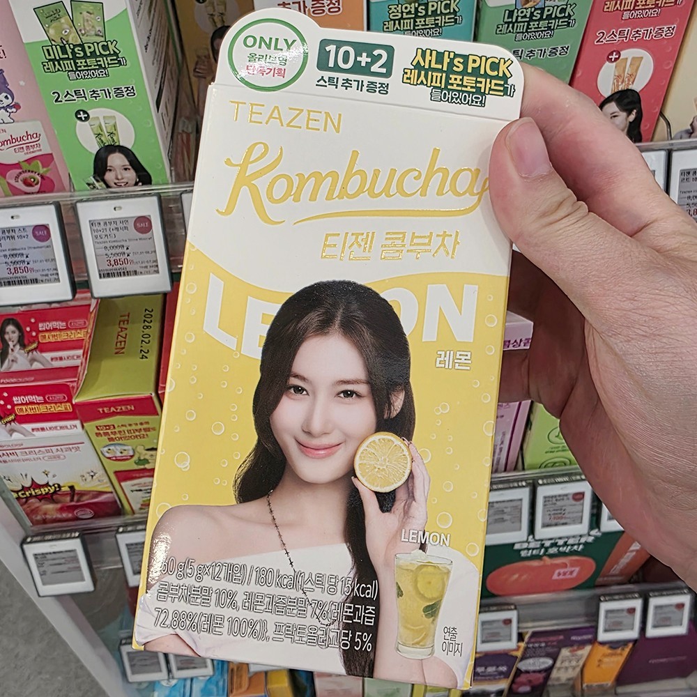 TWICE TEAZEN Kombucha 10+2 Sticks Recipe Photo Card Edition 9 Flavors