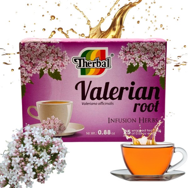 Therbal Valerian Root (TE Valeriana) 25 Tea Bags Natural Infusion