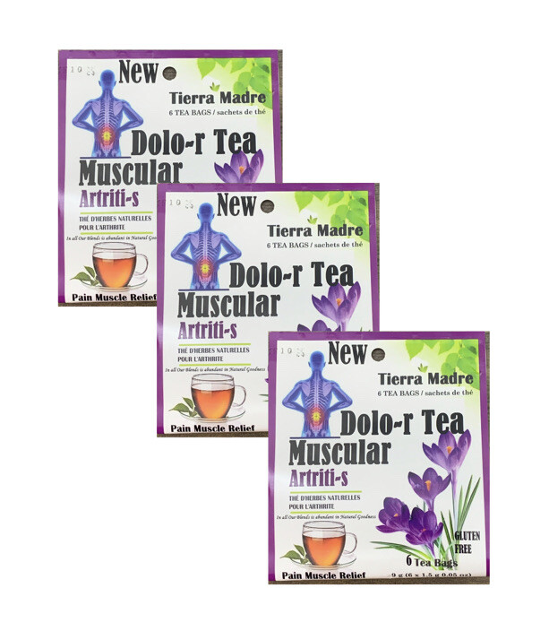 Tierra Madre,Dolor Tea,Muscular Artriti-s,Herbal Supplement (18 tea bags)