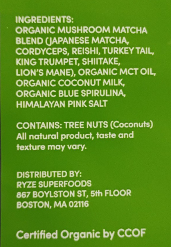 RYZE Organic Mushroom Matcha Tea 3-Pack Bundle | 90 Servings | New Sealed
