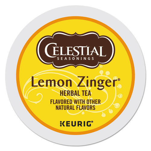 Celestial Seasonings Lemon Zinger Herbal Tea 24 Count Keurig K cup FREE SHIPPING