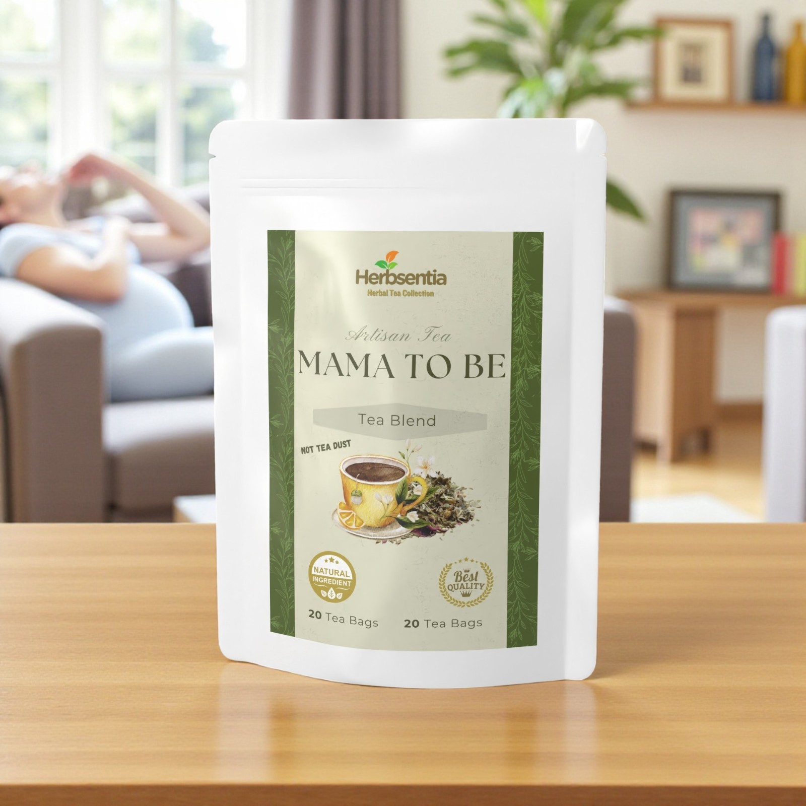 Mama to Be Herbal Tea – Caffeine-Free Botanical Blend