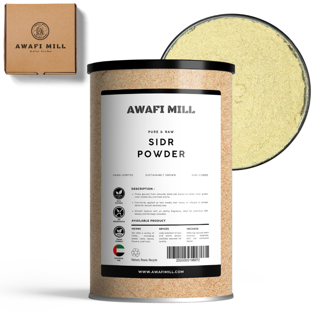 AWAFI MILL Seder Sidr Dried Leaves Powder | Natural Herbs – 250 g | 9 Oz