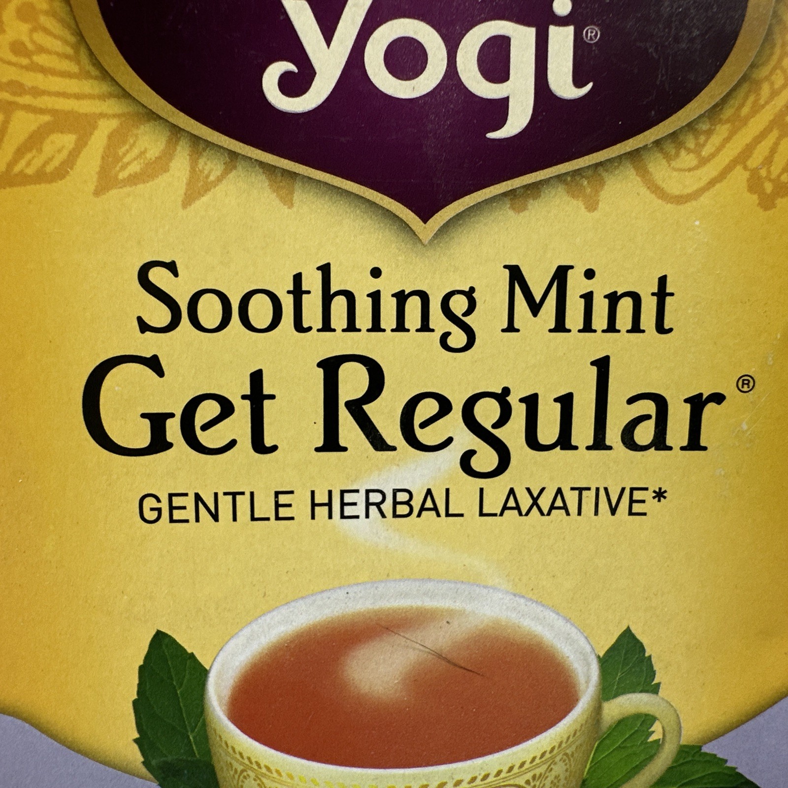 Yogi Soothing Mint Get Regular Tea Gentle Herbal Laxative Discontinued HTF