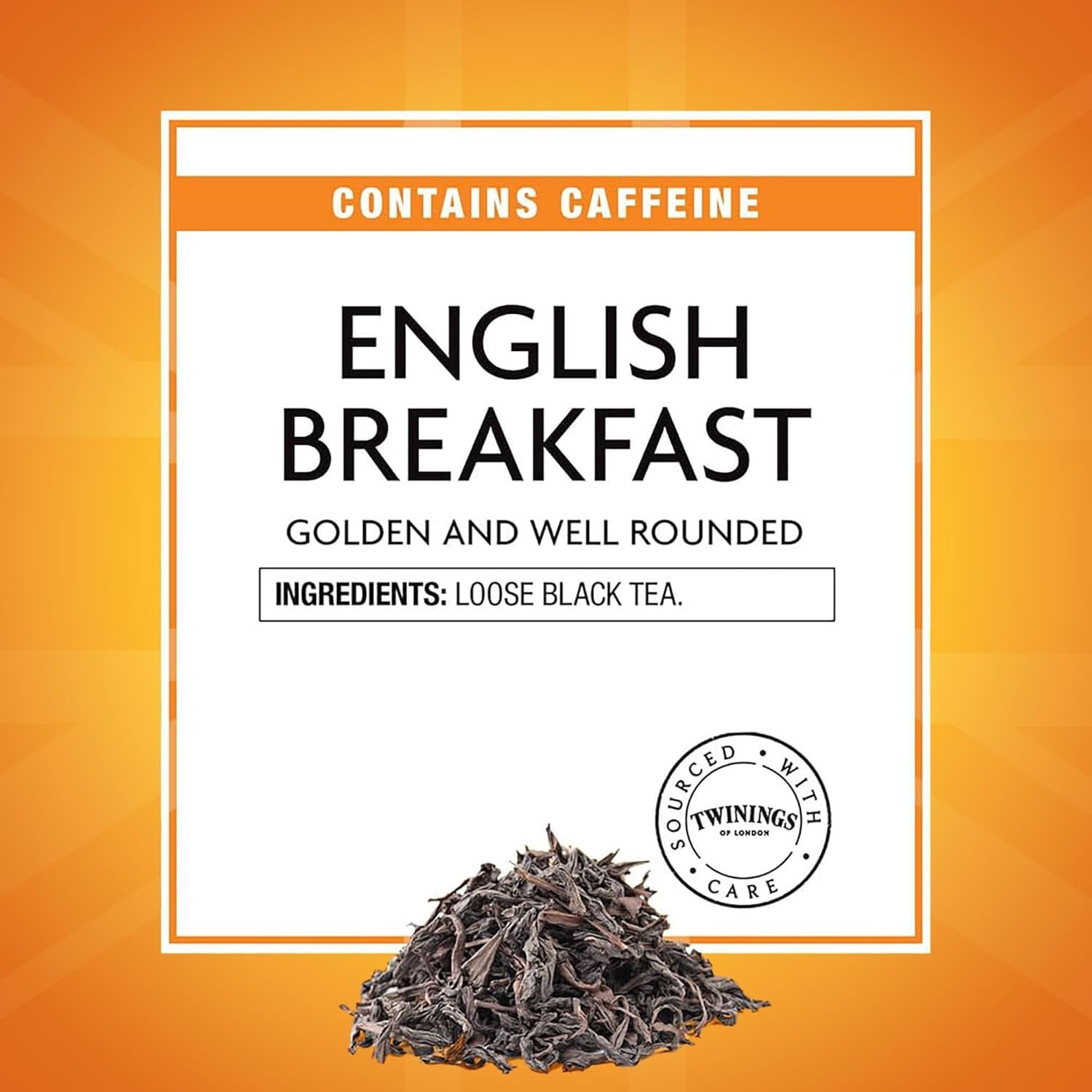 Twinings English Breakfast Tea Loose Leaf 3.53 Ounce Metal Tin Caffeinated