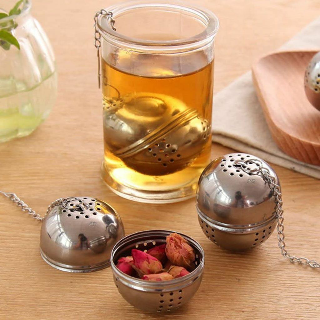3pack Tea Infuser Ball Mesh Loose Leaf Herb Strainer Stainless Steel Locking