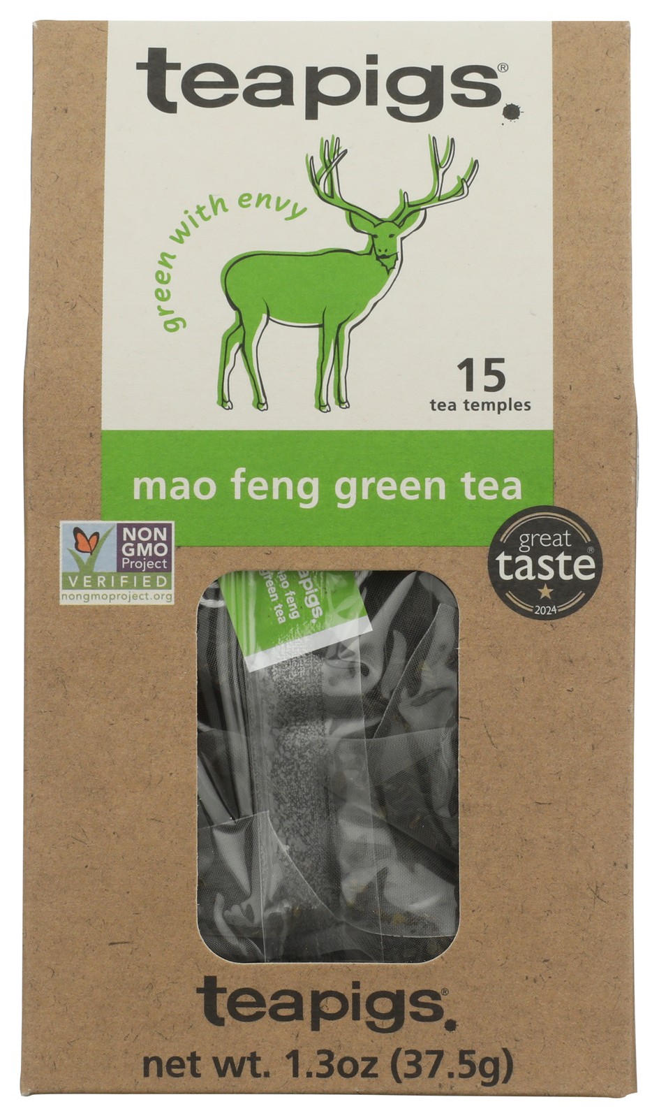 Teapigs 15 Count Mao Feng Green Tea Bags Ct 2.5G 6 Pack