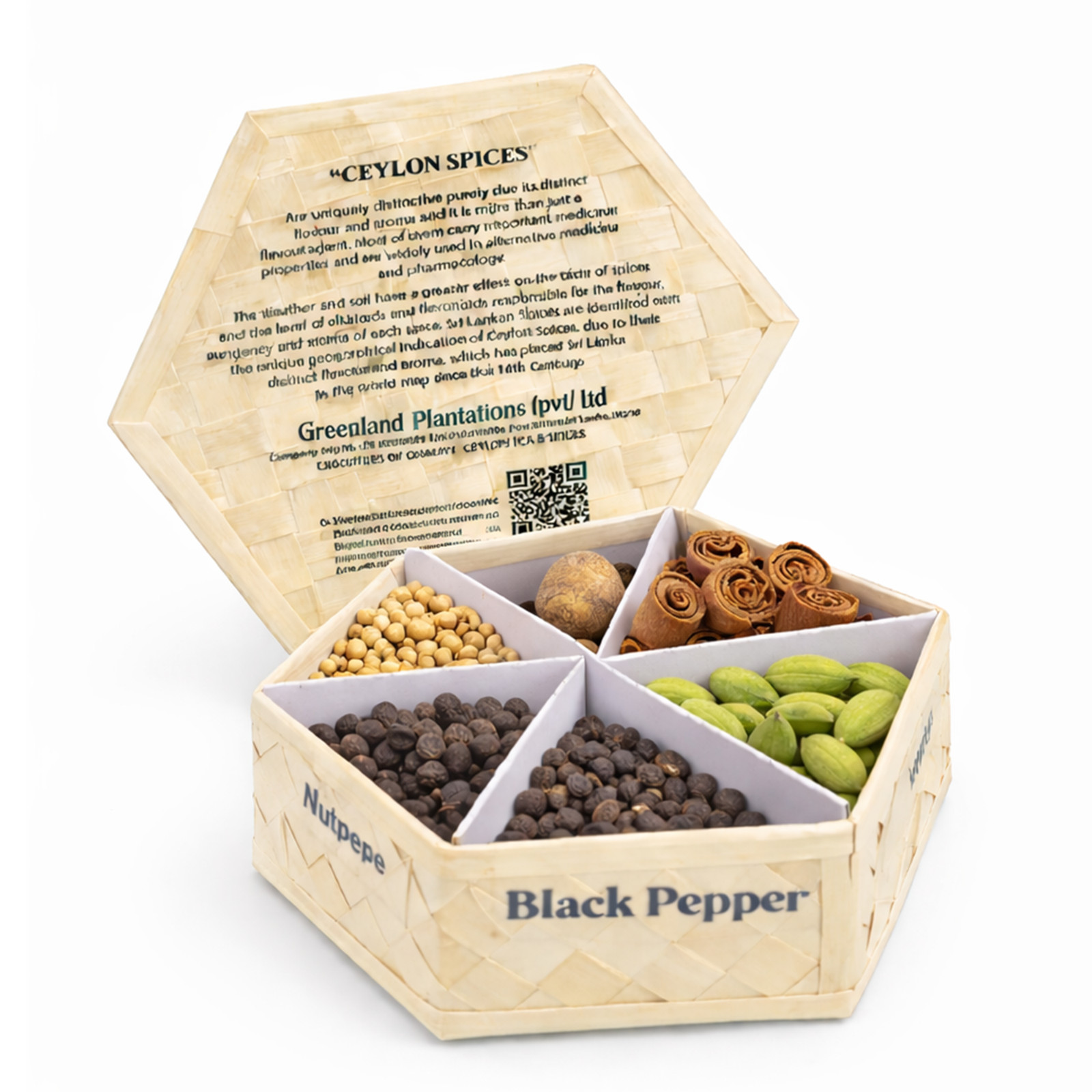 Ceylon Black Tea & Spice Kit DIY Masala Chai Gift Set 2 Handwoven Boxes