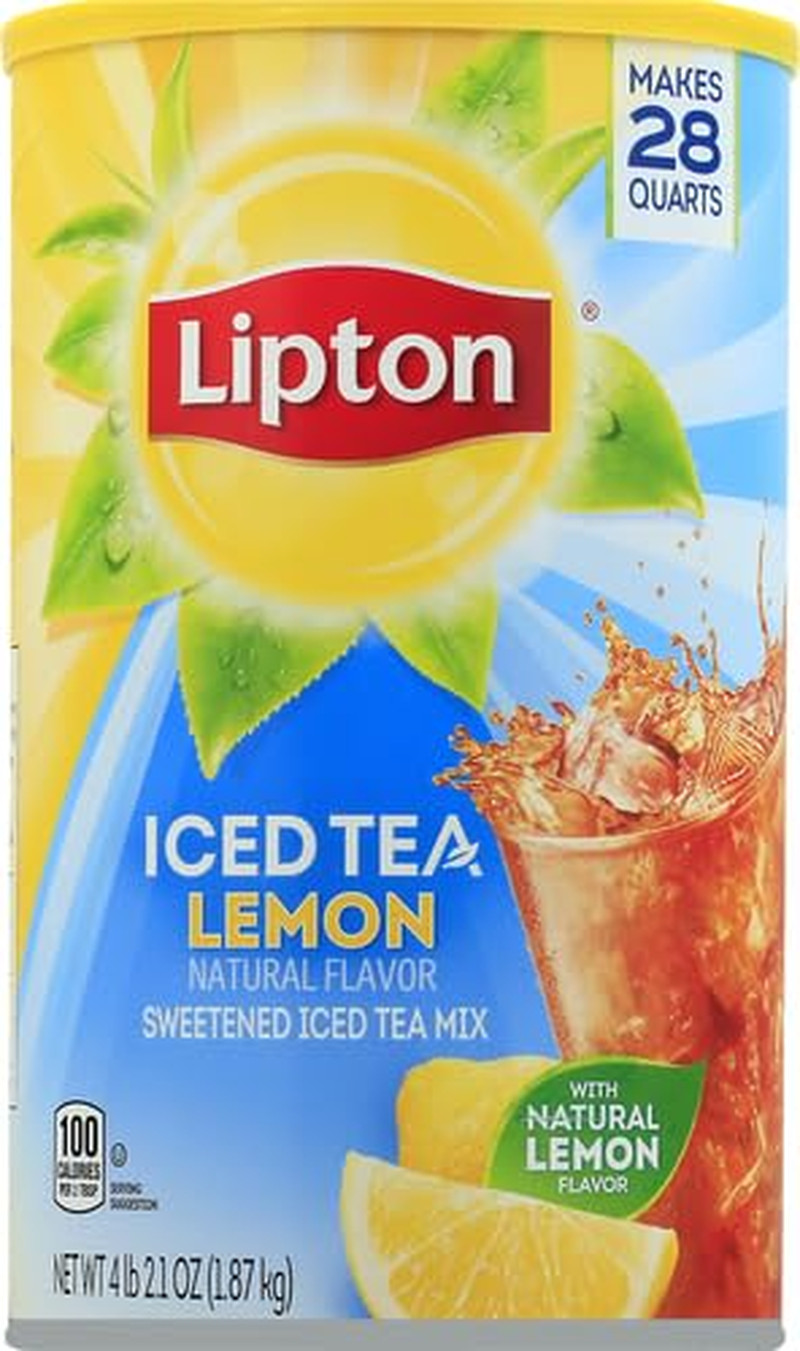 Lemon Powdered Iced Tea, Sweetened, Makes 28 Quarts