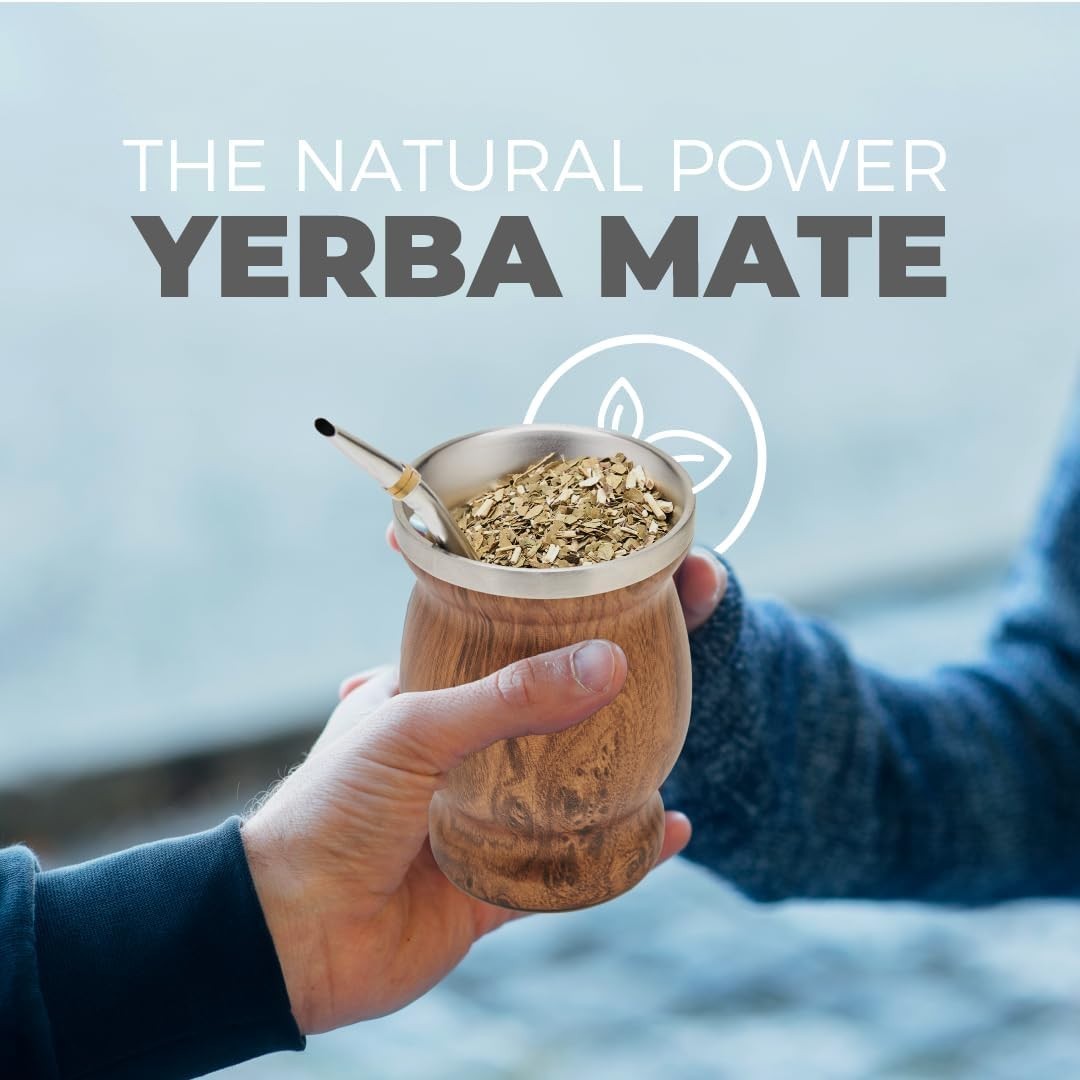 Stainless Steel Double-Wall Mate Cup And Bombilla Set – Yerba Mate set Includ…