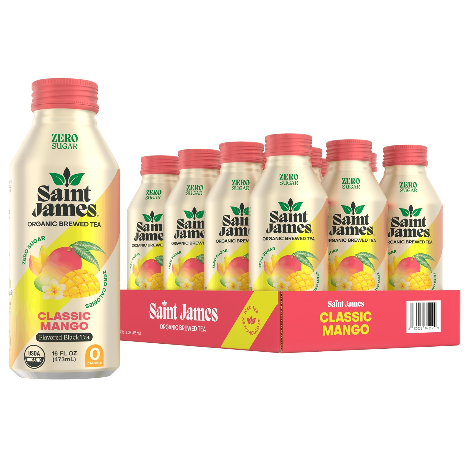 Iced Tea – Organic Black Tea – Non-GMO, Gluten Free, Zero Calorie, Zero Sugar…