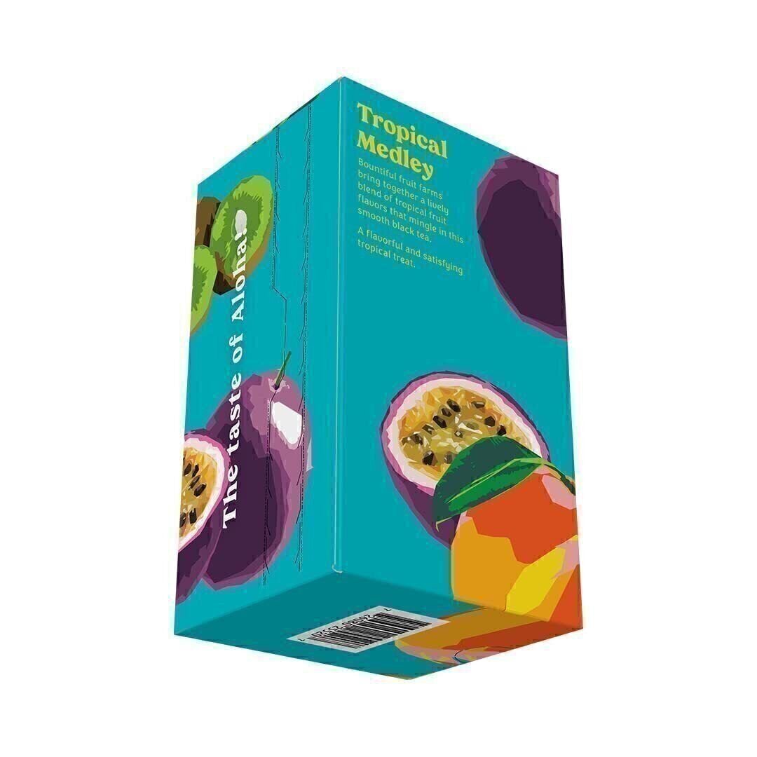 Hawaiian Islands Tropical Fruit Medley Black Tea, All Natural – 20 Teabags