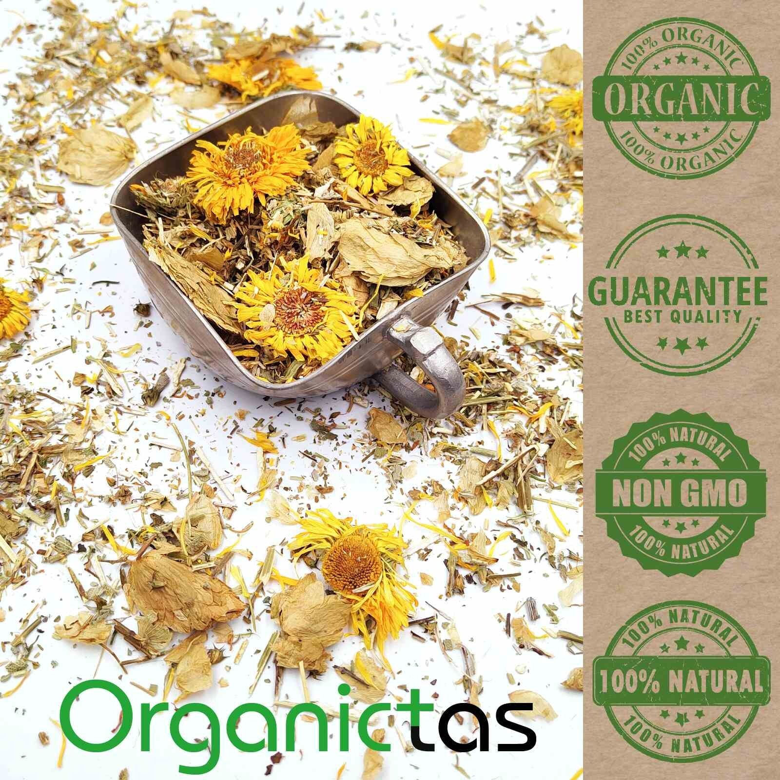 MENOPAUSE RELIEF TEA – 6 Herbs Herbal Tea Menopausal Climacterium Support 100 g