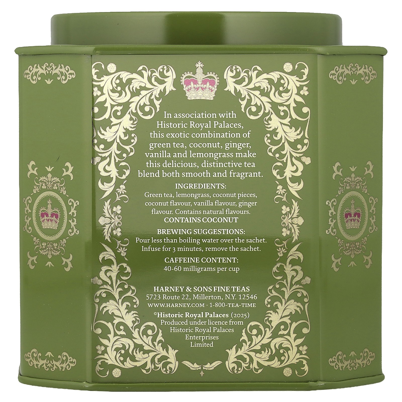 Green Tea with Coconut, Ginger and Vanilla, 30 Sachets, 2.67 oz (75 g)