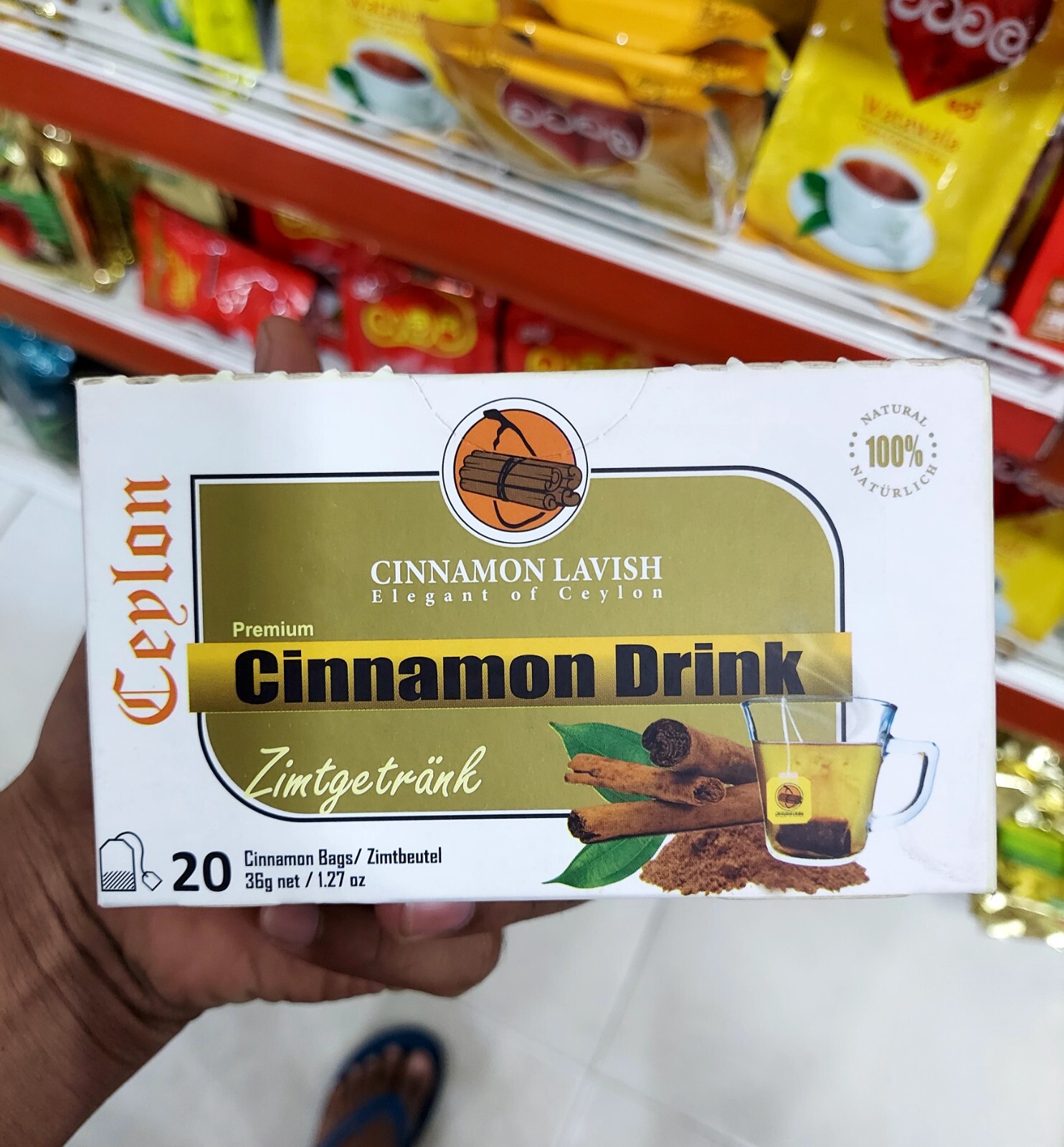 Tea Cinnamon Drink Herbal Bags Pure Natural Sugar Blood Balance Best Healthy