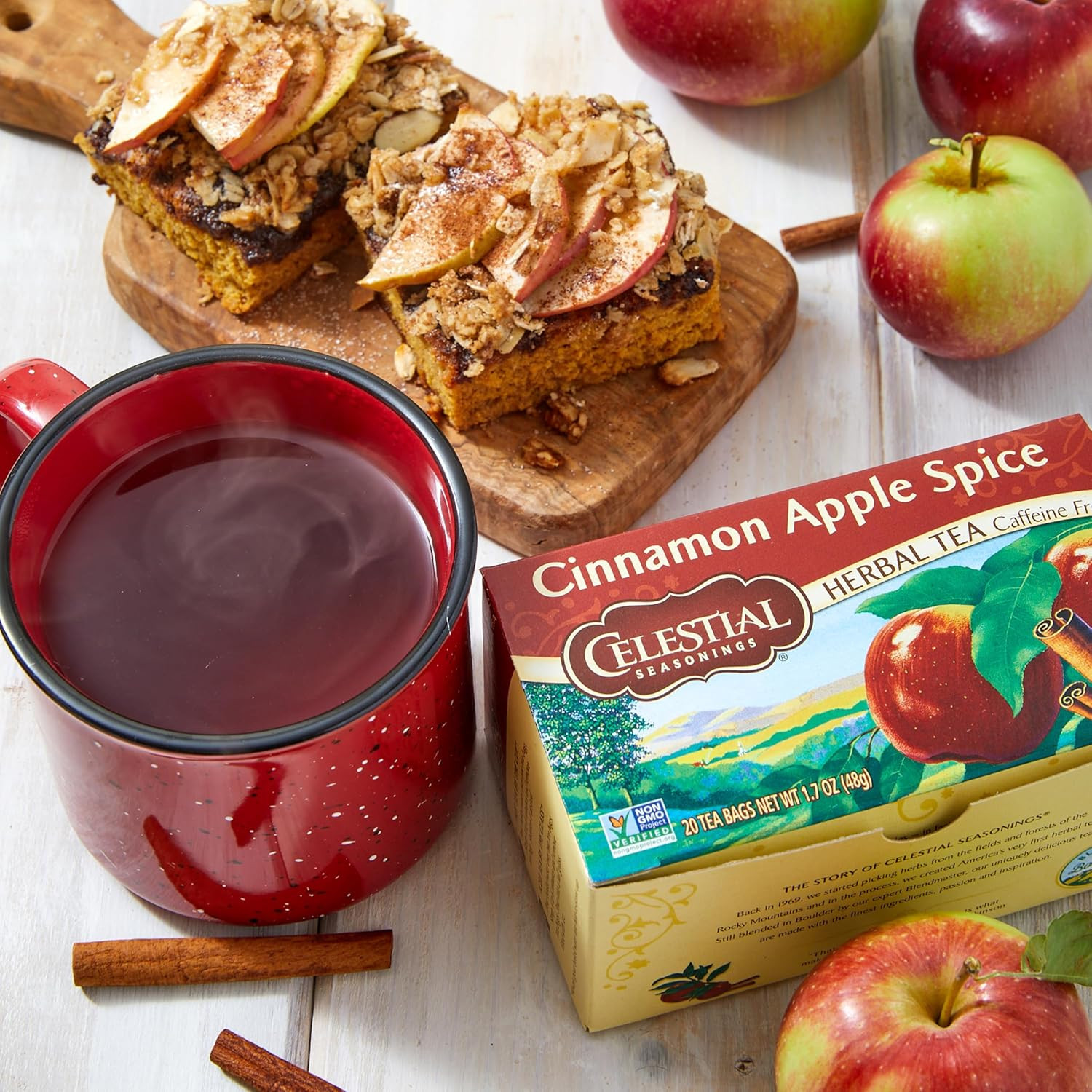 Celestial Seasonings Cinnamon Apple Spice Tea, 20 Bags, 6 Pack