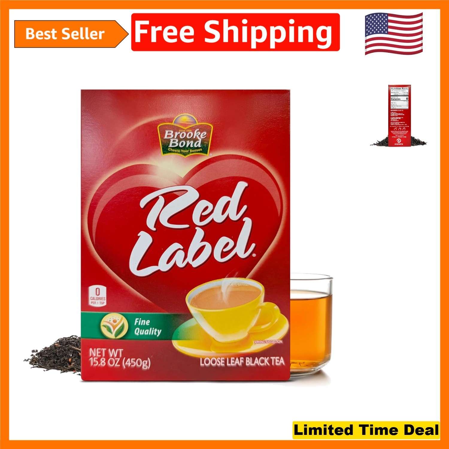 450g Red Label Tea – Unilever’s Rich Blend for a Perfect Cup Every Time