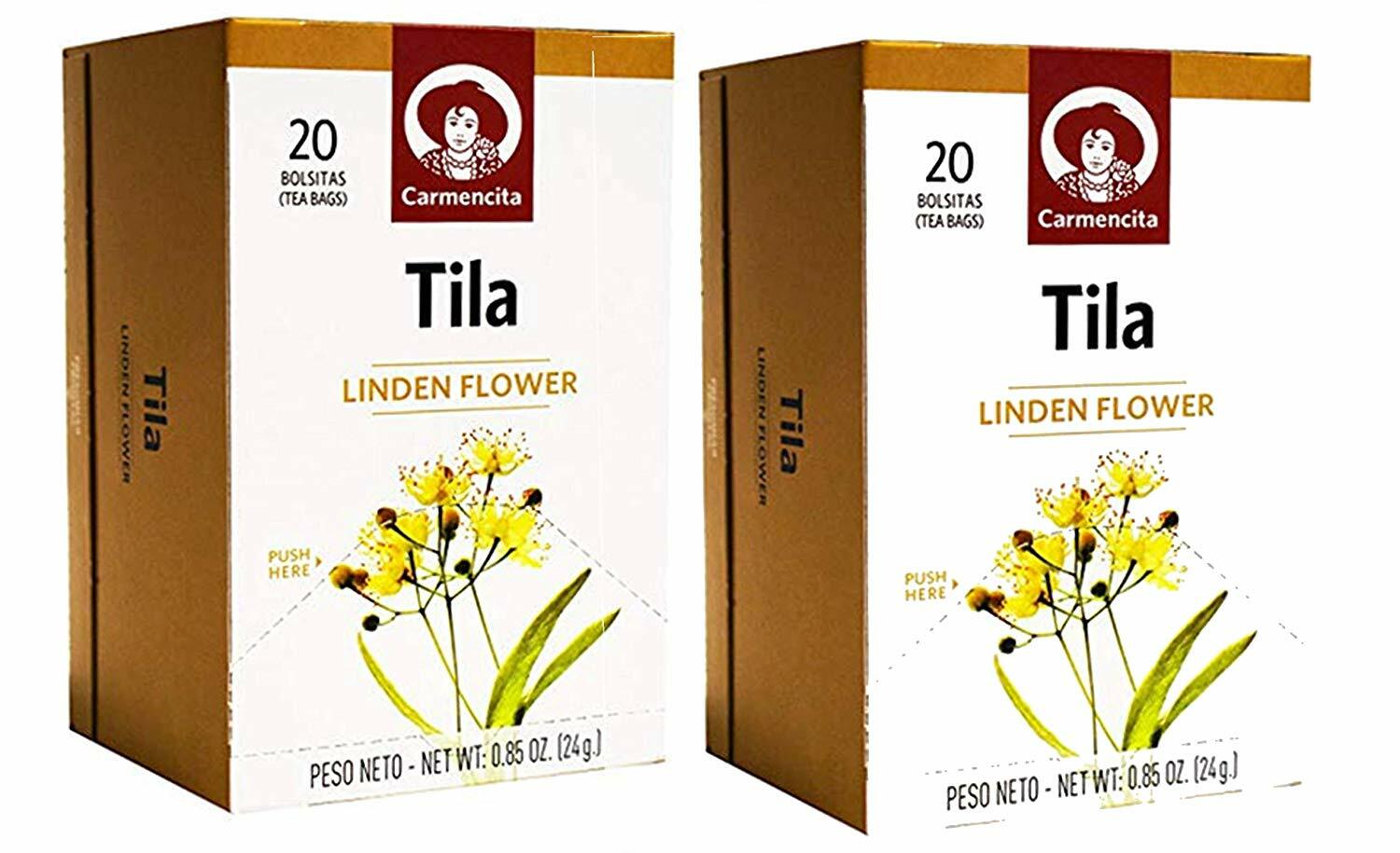 Spanish Linden Flower Tea (Tila / Tilo) by Carmencita (Pack of 2)