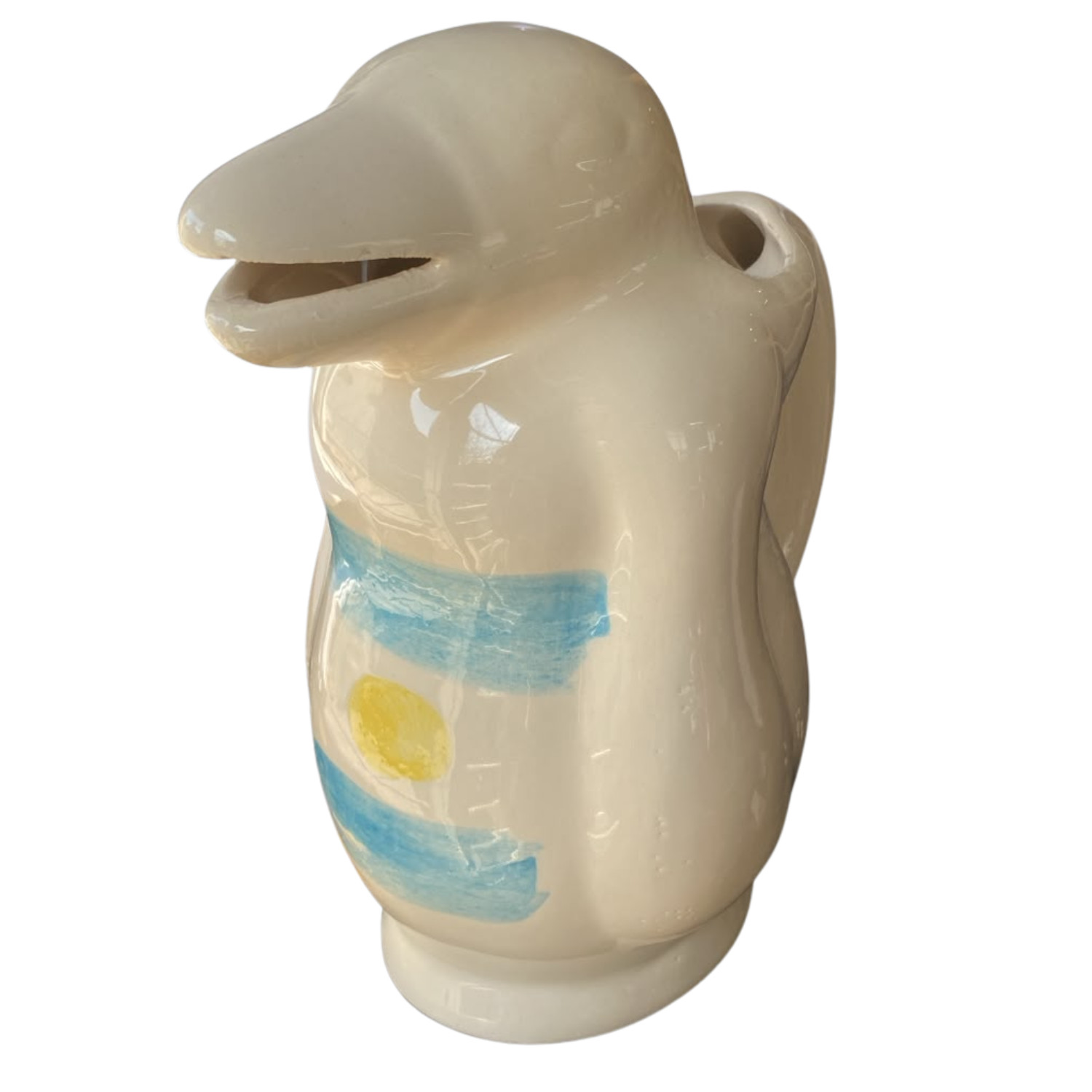 Jarra Pingüino Cerámica Bandera Argentina 1000cc – Penguin Pitcher