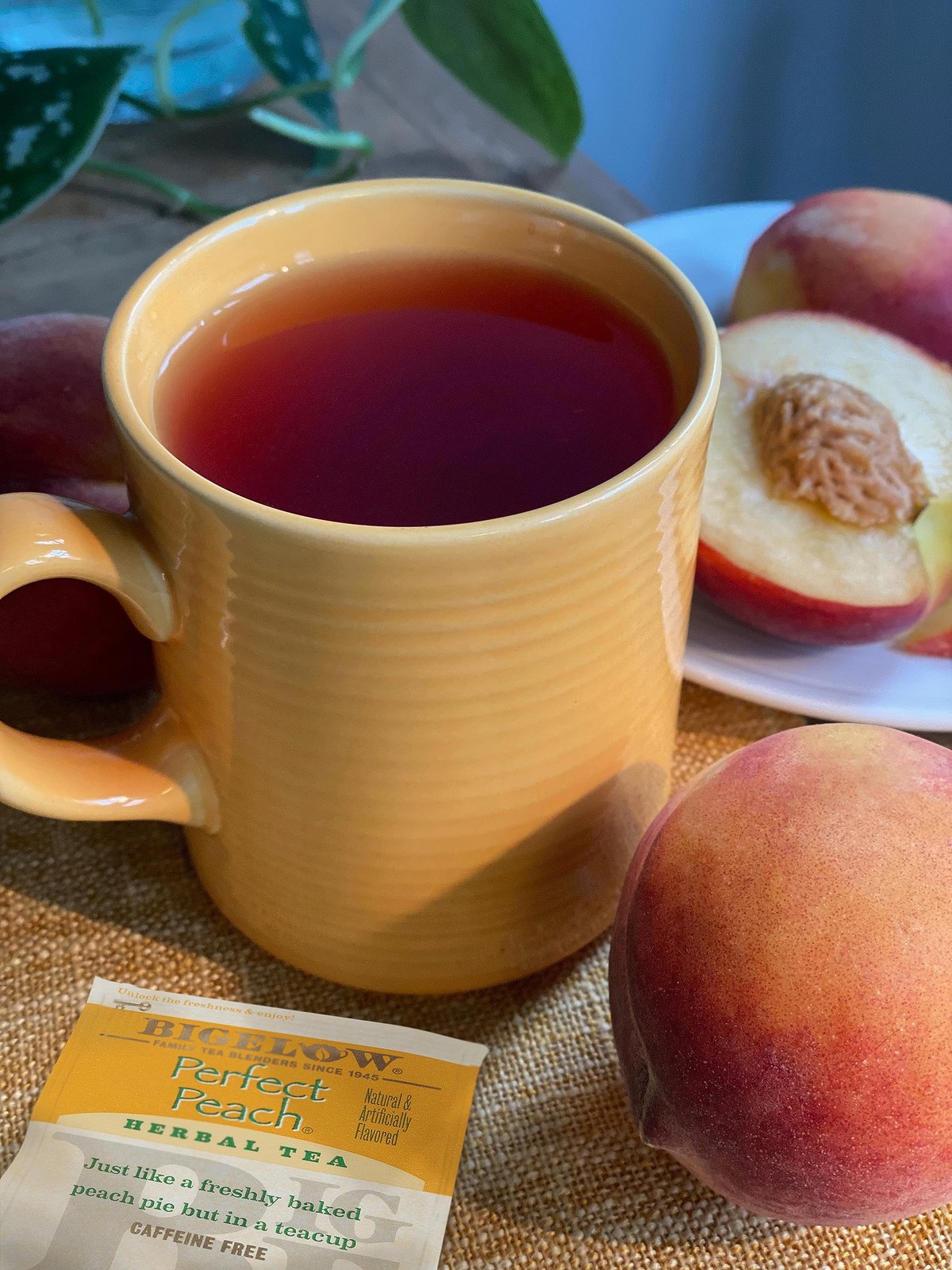 Bigelow Tea Perfect Peach Herbal Bags, Caffeine 20 Count (Pack of 6)
