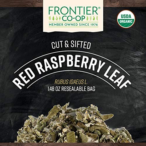 Frontier Co Op Organic Red Raspberry Leaf Tea Caffeine Free 148 Ounce Reseala…