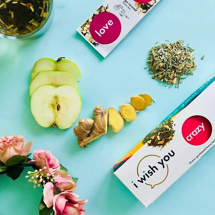 Teapins I Wish You Gift Set Tea Collection 50g Gift Box (5g x 10 Tea Bags)