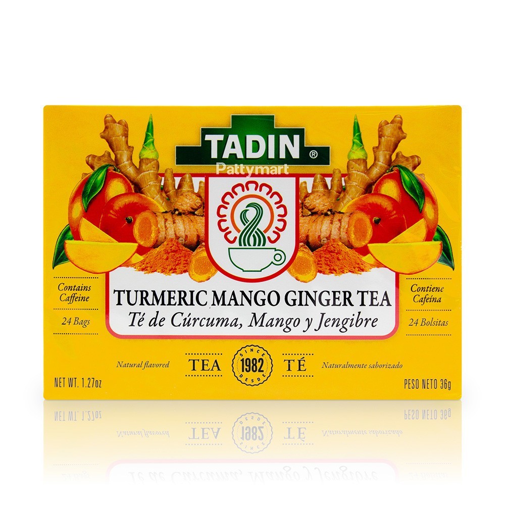 Tadin Turmeric Mango Ginger Tea, Herbal Tea 24 Bags