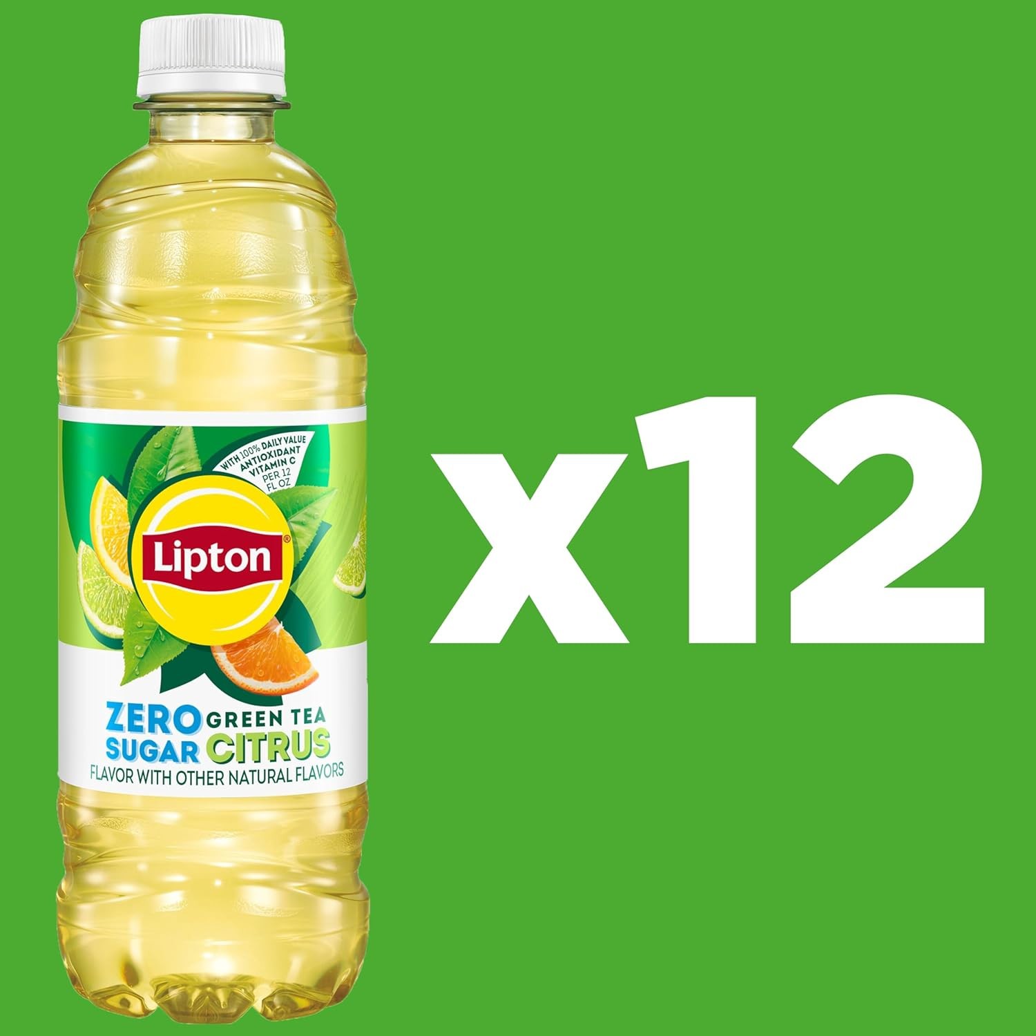 Lipton Iced Tea Refreshing taste blend of tea,16.9 oz (Pack of 12) Choose flavor