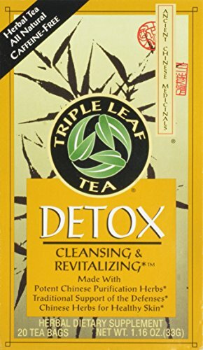 Triple Leaf Detox Tea,Chinese Purification Herbs Support of the Defenses-20 bags