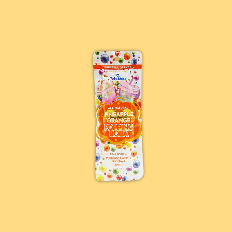 Bobavida Popping Boba Pineapple Orange 84g (United States)