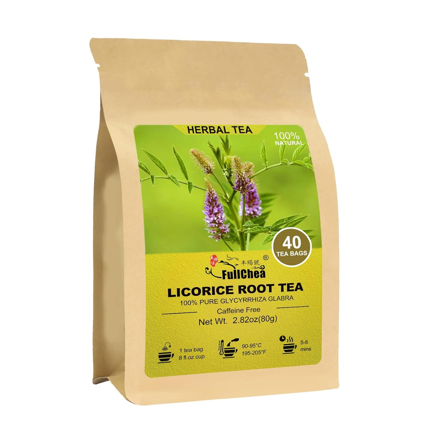 – Licorice Root Tea Bag, 40 Teabags, 2G/Bag – Premium Licorice Root – Non-Gmo –