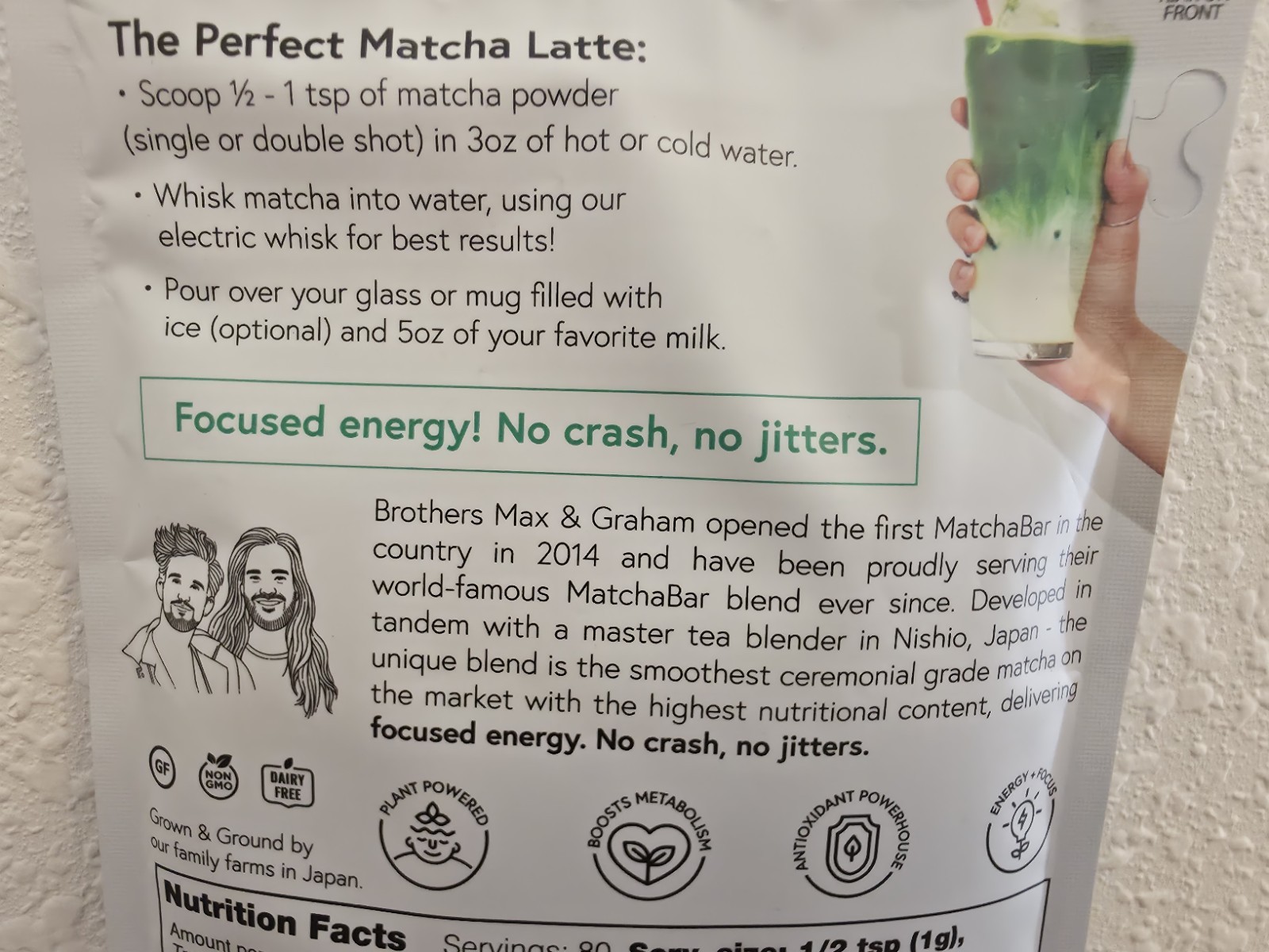 24 Pack MatchaBar Organic Ceremonial Grade Japanese Pure Matcha Green Tea Powder