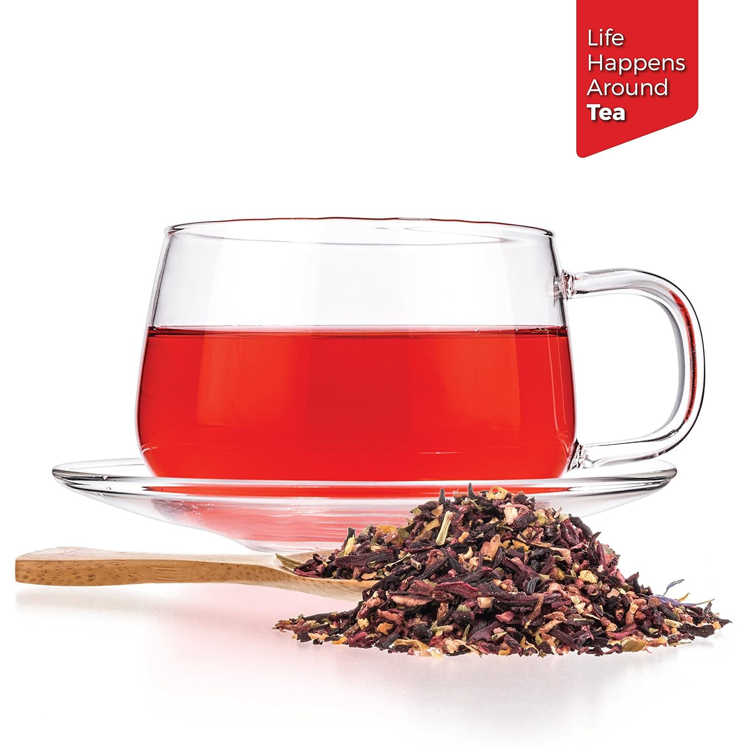 – Strawberry Hibiscus Sangria – Apple Orange Mint – Herbal Fruity Loose Leaf Tea