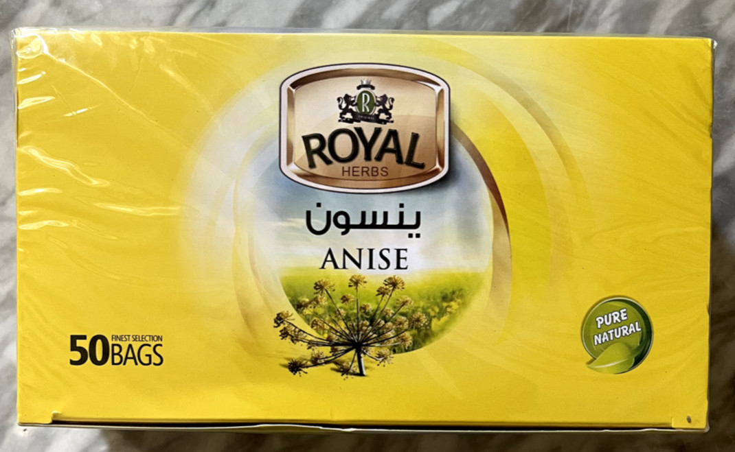 Royal anise herbal teabags 50 ct box Natural Immunity Booster Soothing
