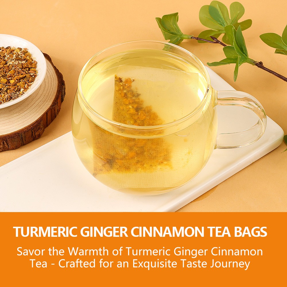 Turmeric Ginger Cinnamon Tea 120Bags No Additive Support Brain Weight Sleep Skin