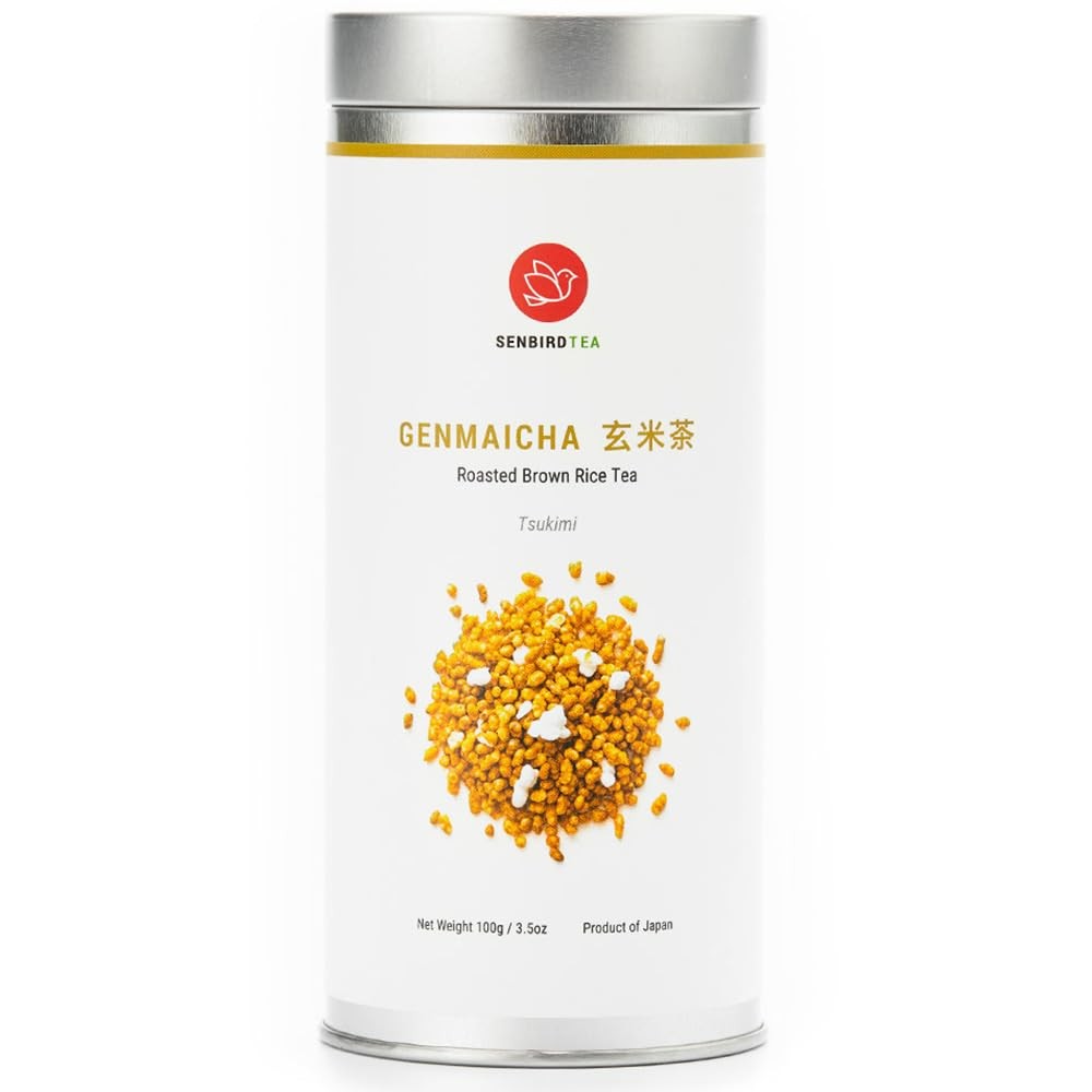 Senbird Premium Genmaicha – Caffeine-Free Japanese Mochi Rice Tea – From Hokk…