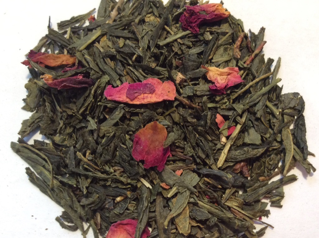 Sencha Kyoto Cherry Rose Green Loose Leaf Tea 1lb