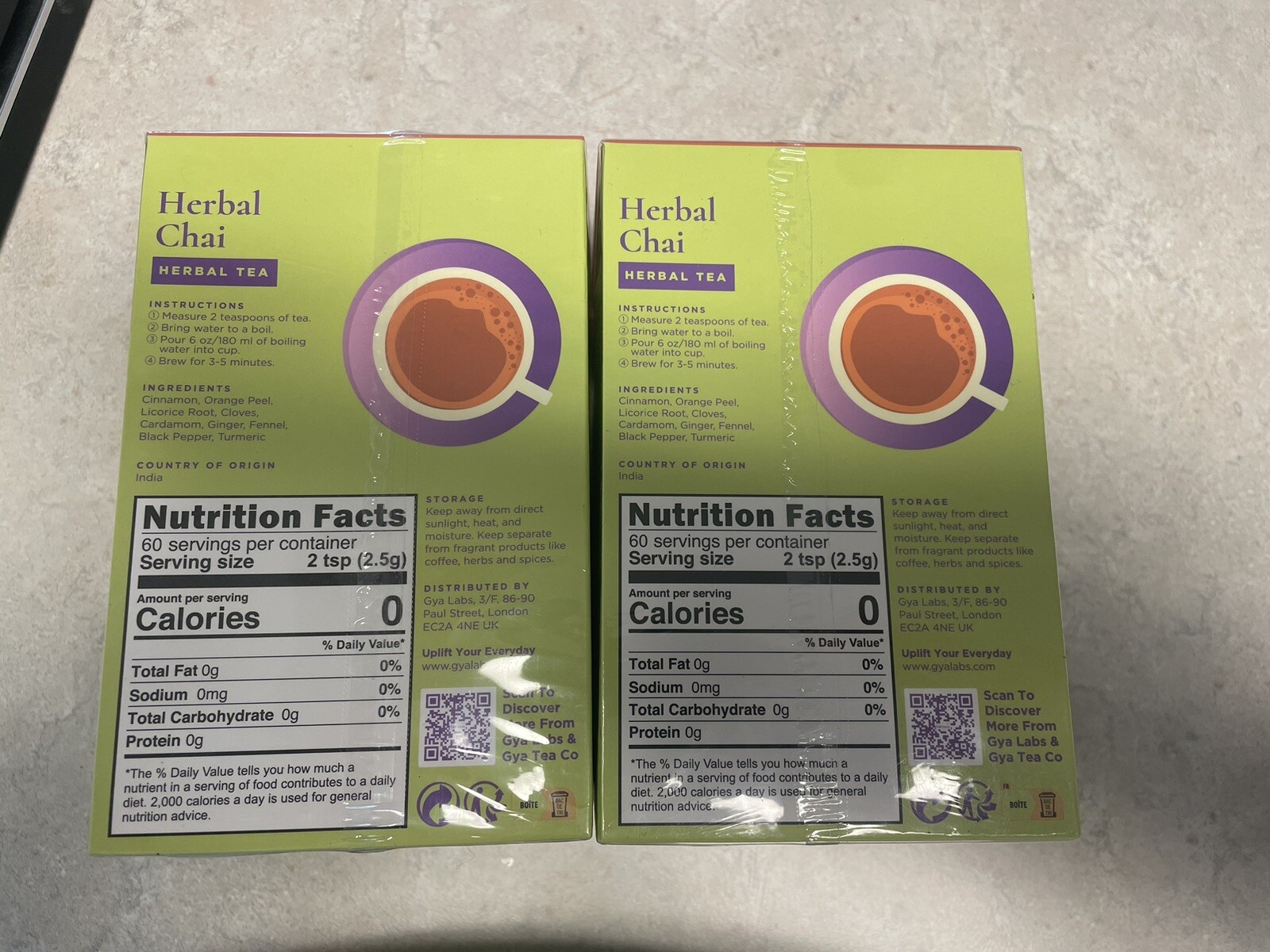 Gya Tea Co. Herbal Chai Tea Looseleaf 5.29 Ounce.