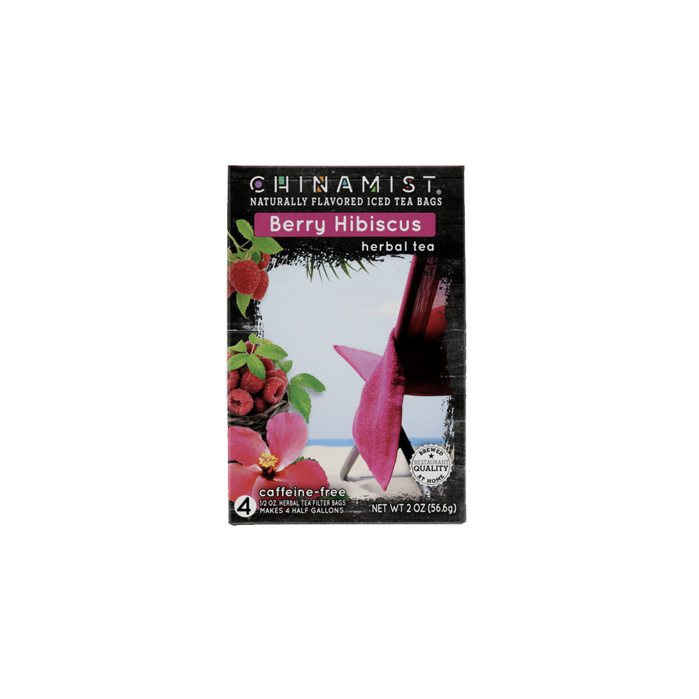 China Mist Berry Hibiscus Iced Tea Bags, 4-Count Box