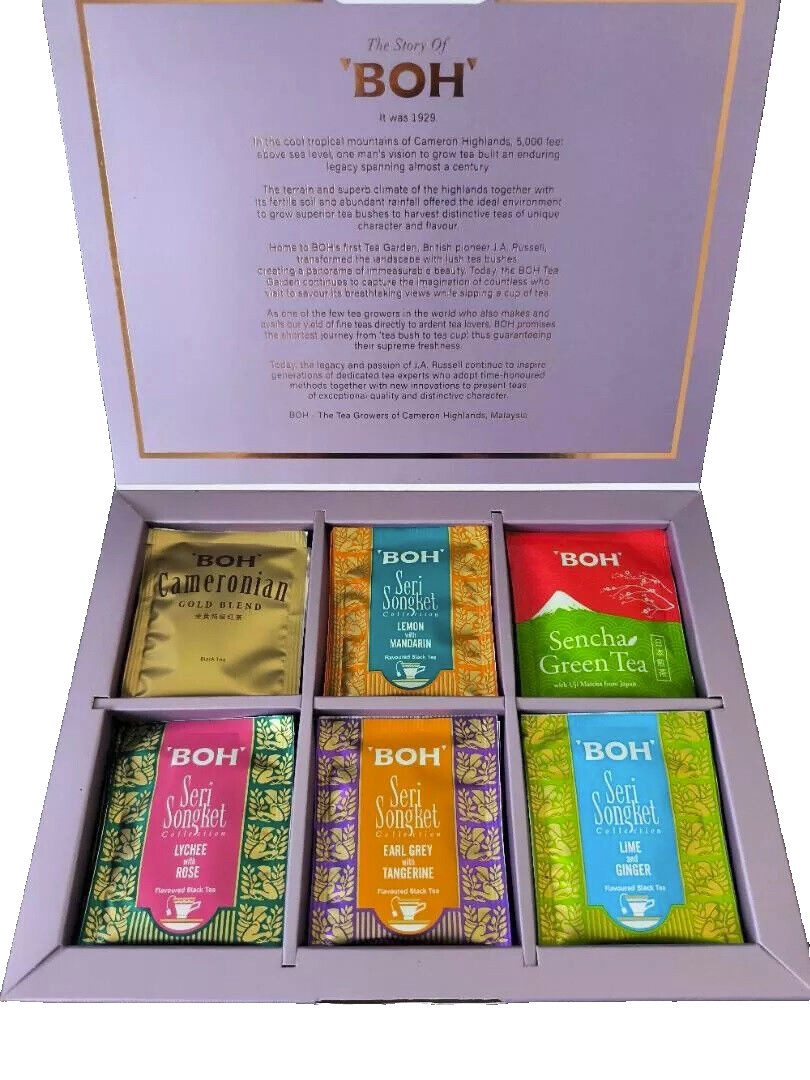 Tea BOH Signature Unique Flavours and Aromas 1 Box x 48 Sachets – DHL