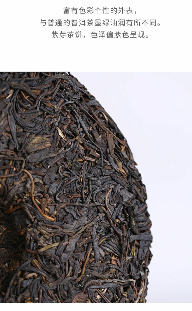 Yunnan Pu’er Tea Purple Buds 2020 Haiwan Comrade Puer Raw Gelanghe Old Tree 357g